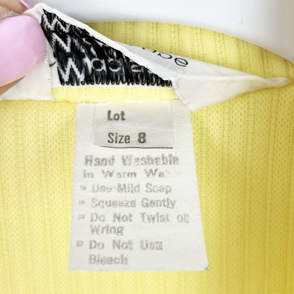 Madison Wardrobe Maker Vintage Yellow Pantsuit 70s - Picture 6 of 16